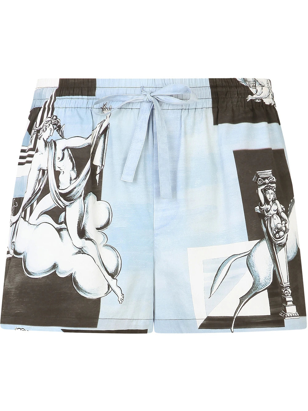 Dolce & Gabbana Blue Graphic Print Shorts