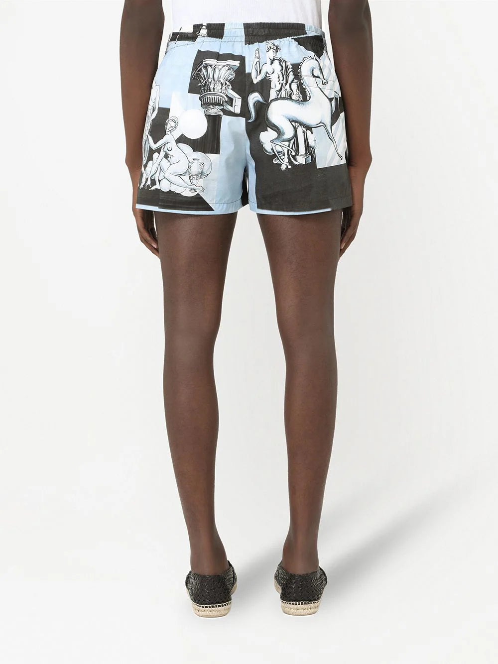 Dolce & Gabbana Blue Graphic Print Shorts