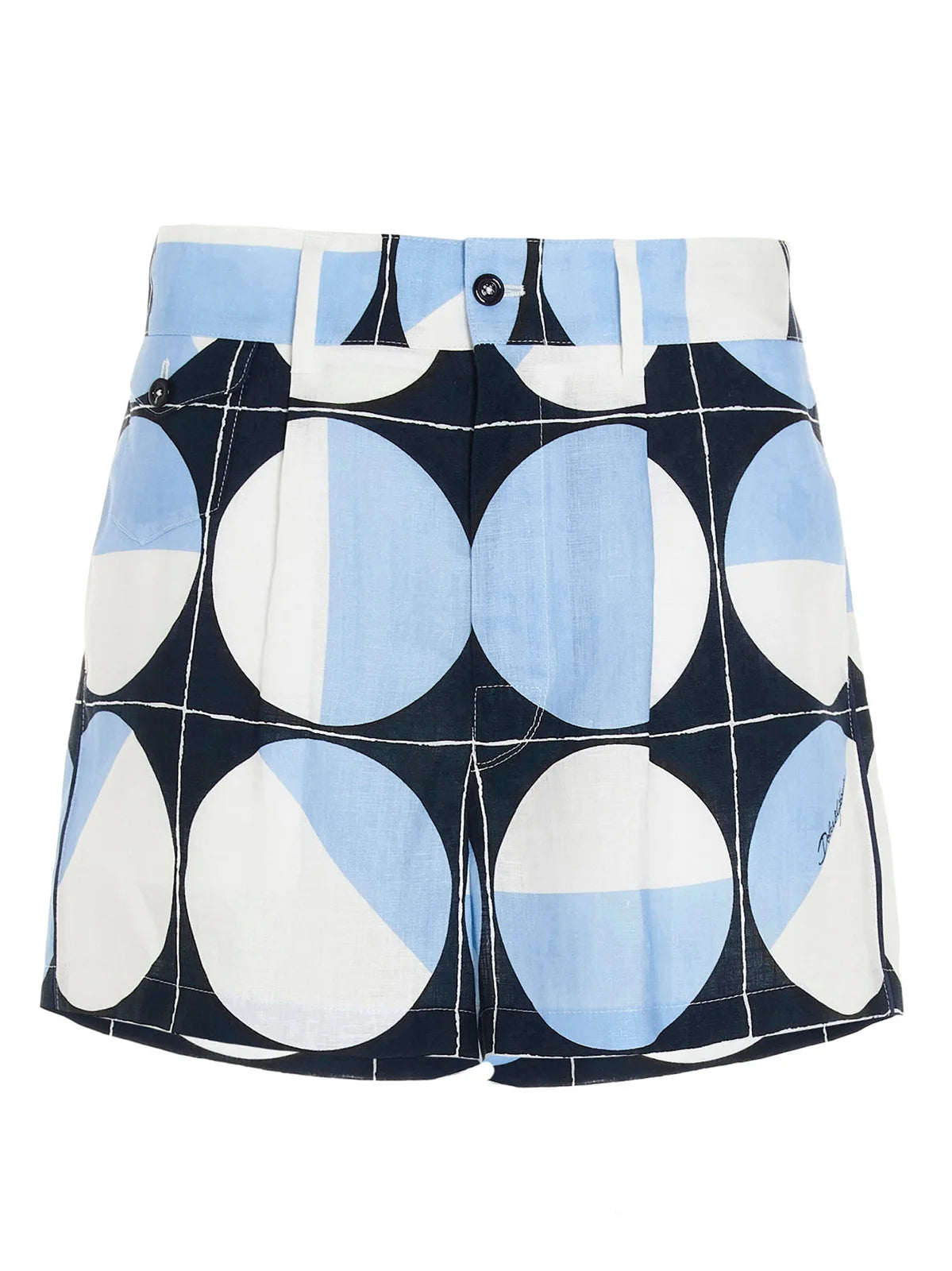 Dolce & Gabbana Blue Majolica Print Shorts