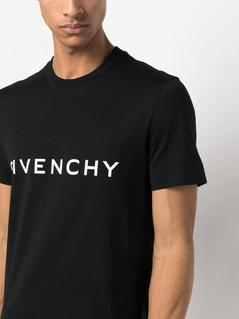 Givenchy Black Logo-Print T-Shirt