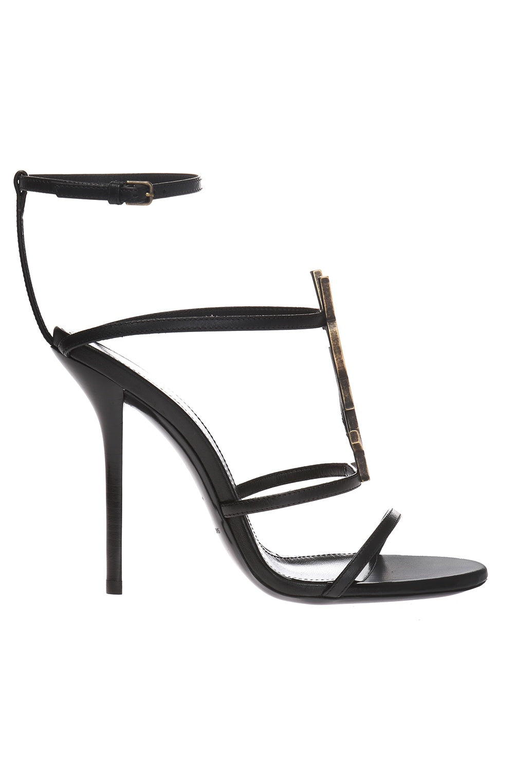 Yves Saint Laurent Black Cassandra Stiletto Sandals