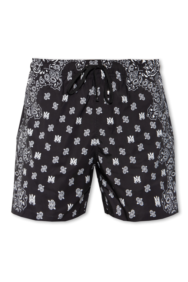 Amiri Black Swim Shorts