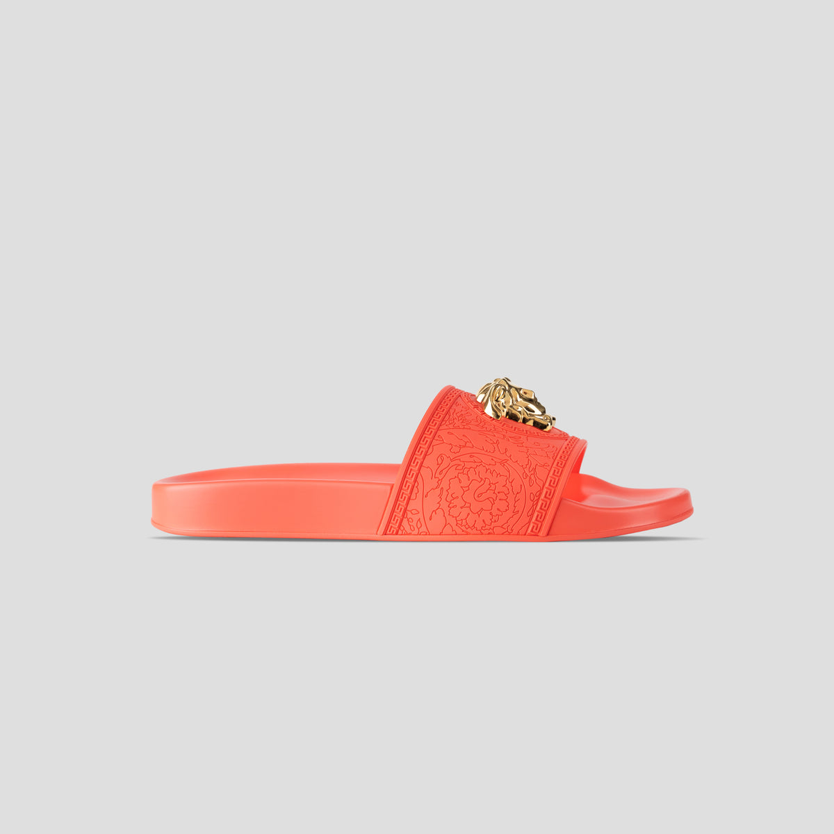 Versace Orange Medusa Logo Slides