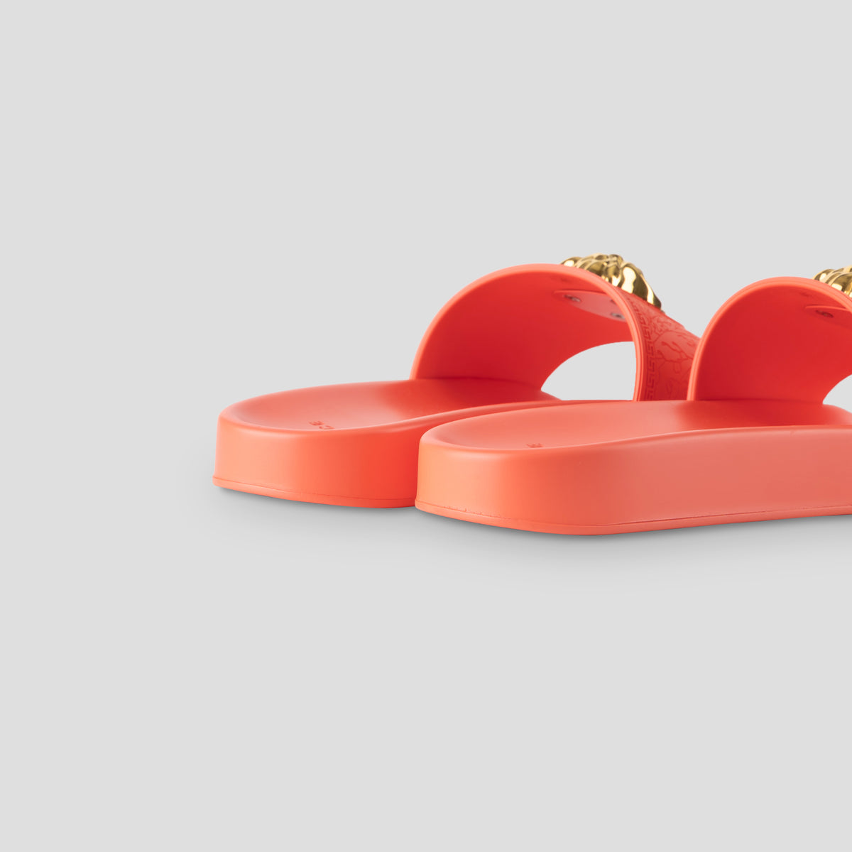 Versace Orange Medusa Logo Slides