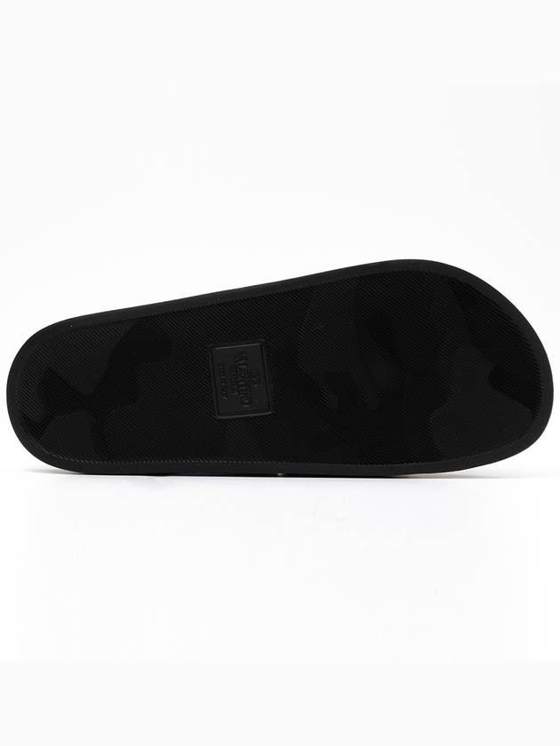 Valentino Garavani Black Logo Slides