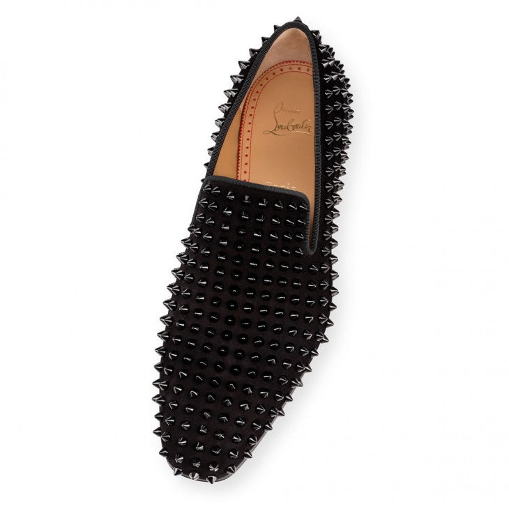 Christian Louboutin Black Dandelion Spikes Loafers