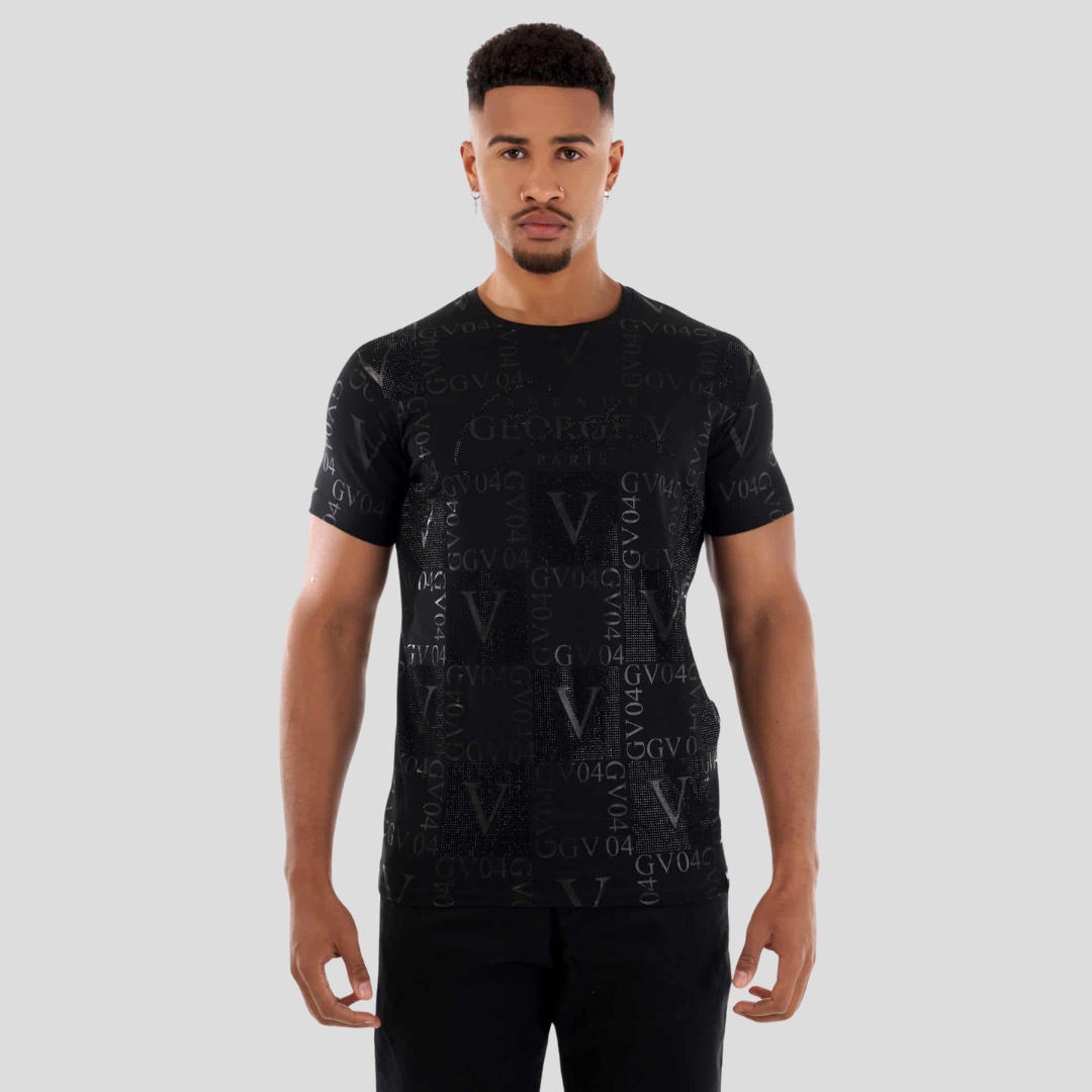 Avenue George V Paris Black 004 T-Shirt