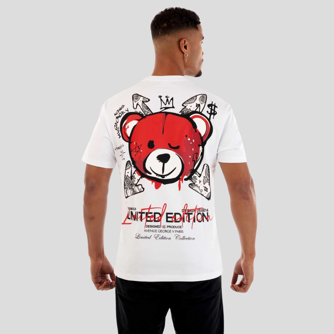 Avenue George V Paris White/Red Arrow T-Shirt