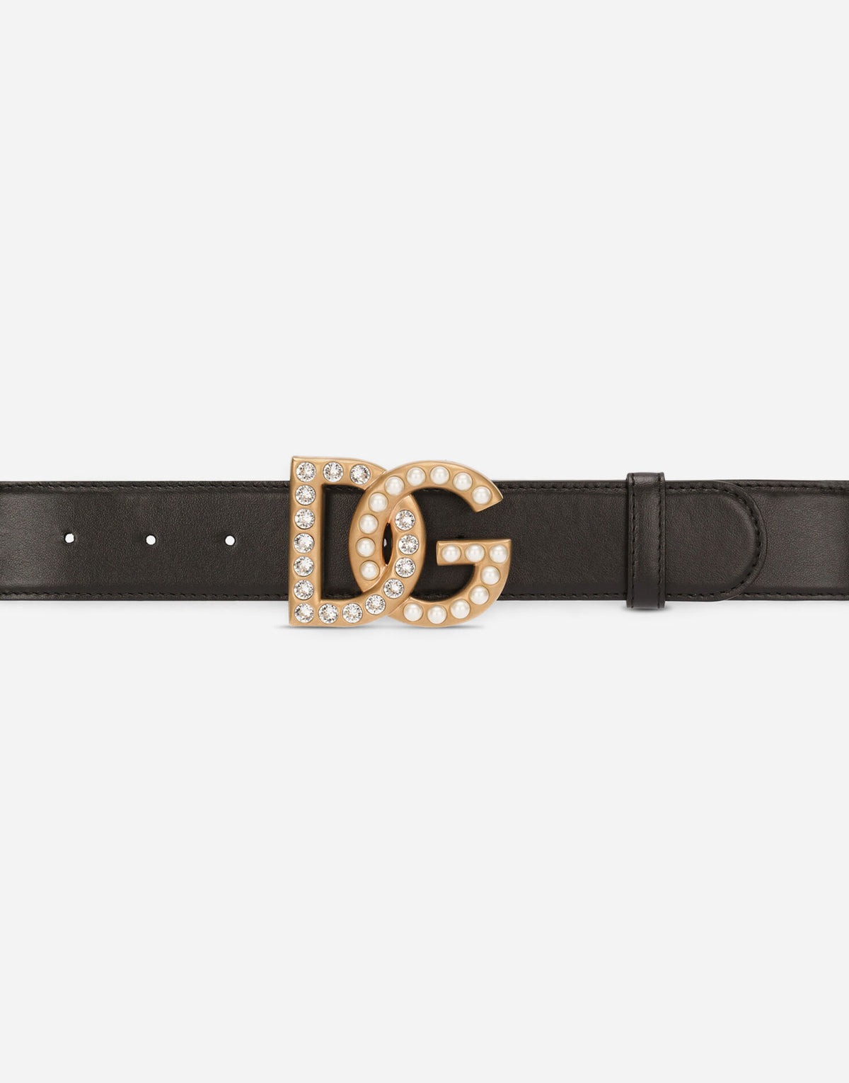 Dolce & Gabbana Black Calfskin Belt