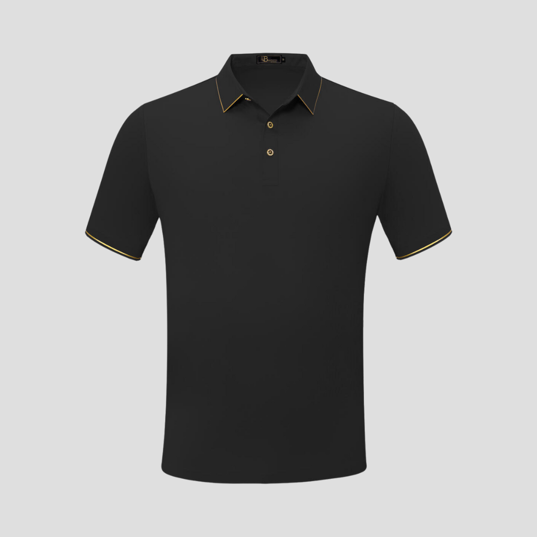 Barocco Black Polo Shirt