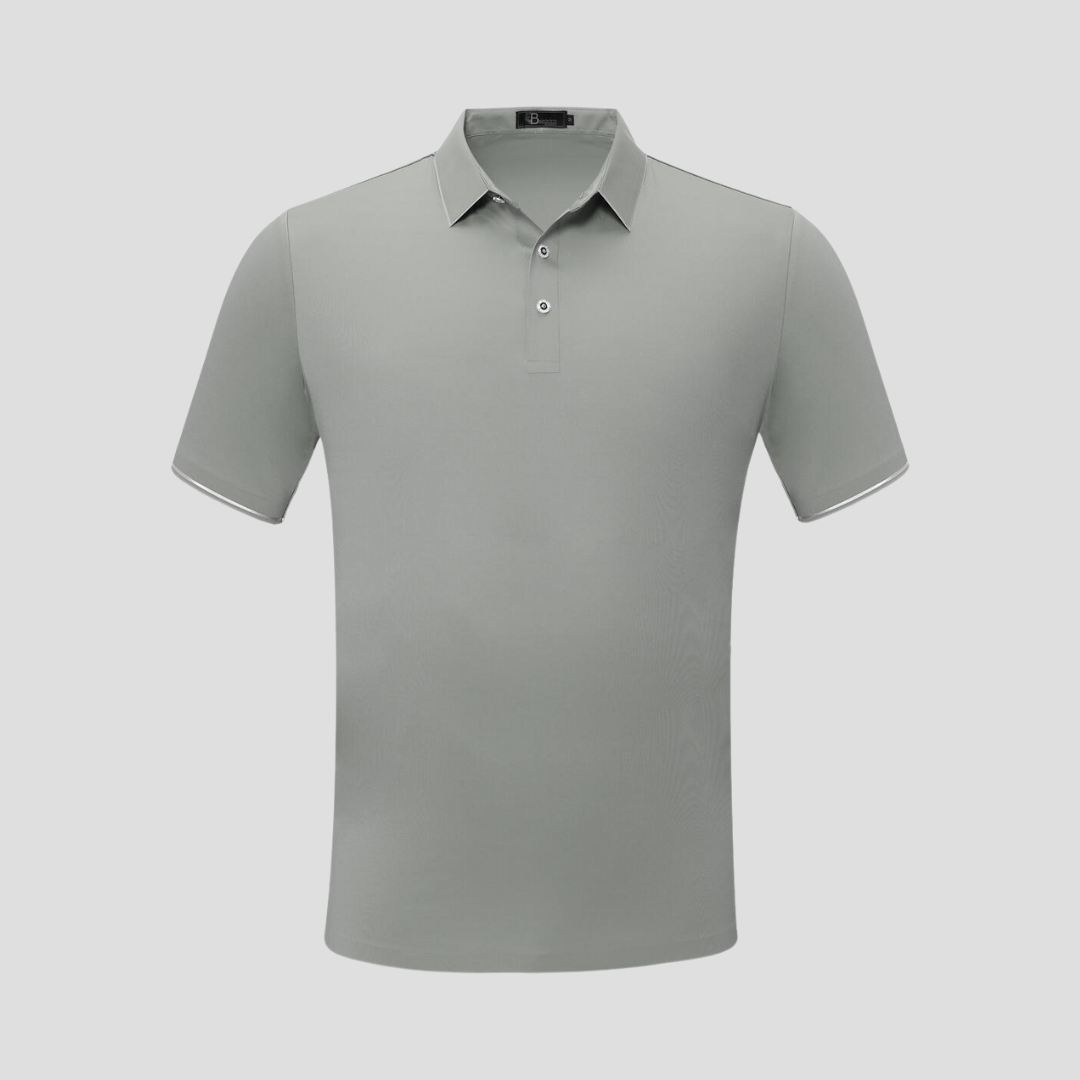 Barocco Light Grey Simple Sophistication Polo Shirt