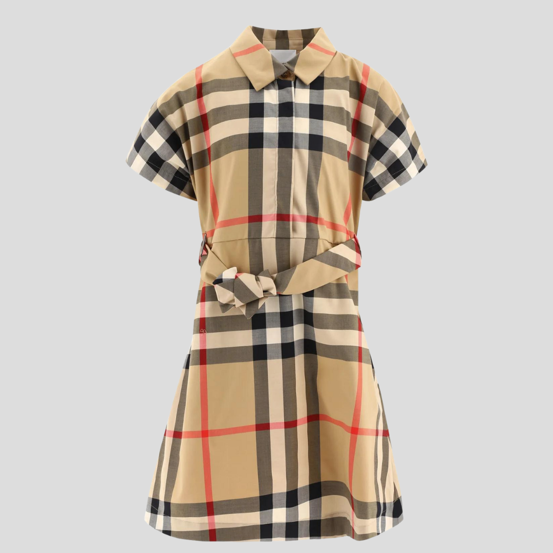 Burberry Kids Checked Shirt Dress