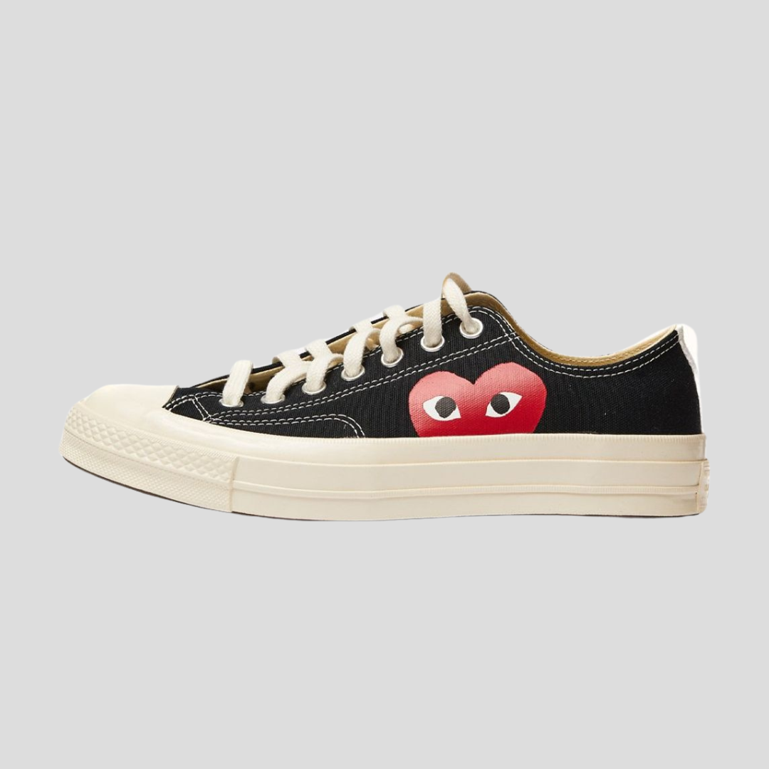 Comme Des Garçons X Converse Play Chuck Taylor Low Top Black Sneakers