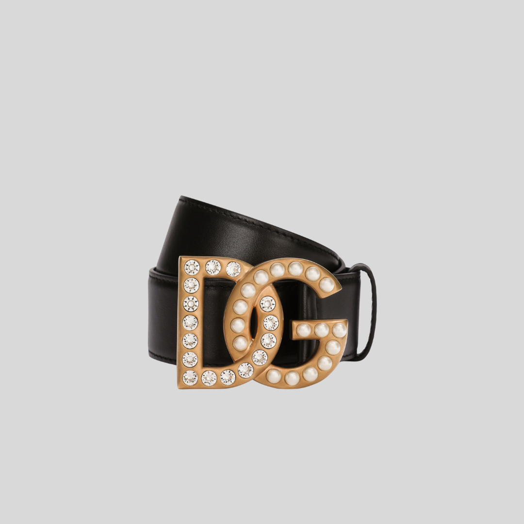 Dolce & Gabbana Black Calfskin Belt