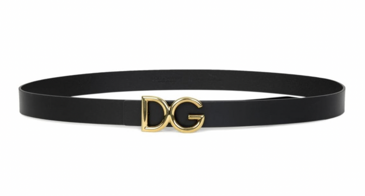 Dolce & Gabbana Black Leather Belt