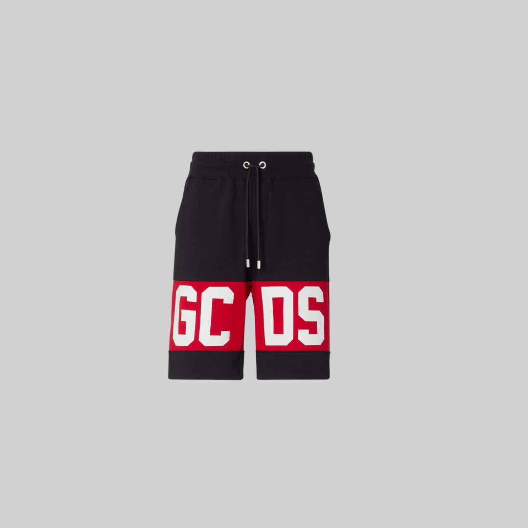 GCDS Black Logo Band Regular Sweat short