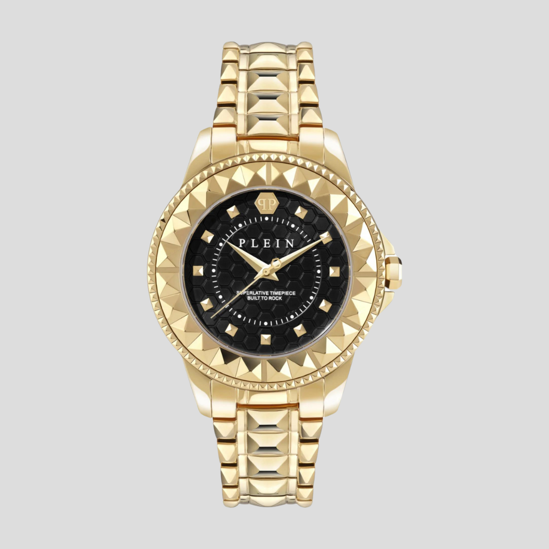 Gold Lady Rock Bracelet Watch