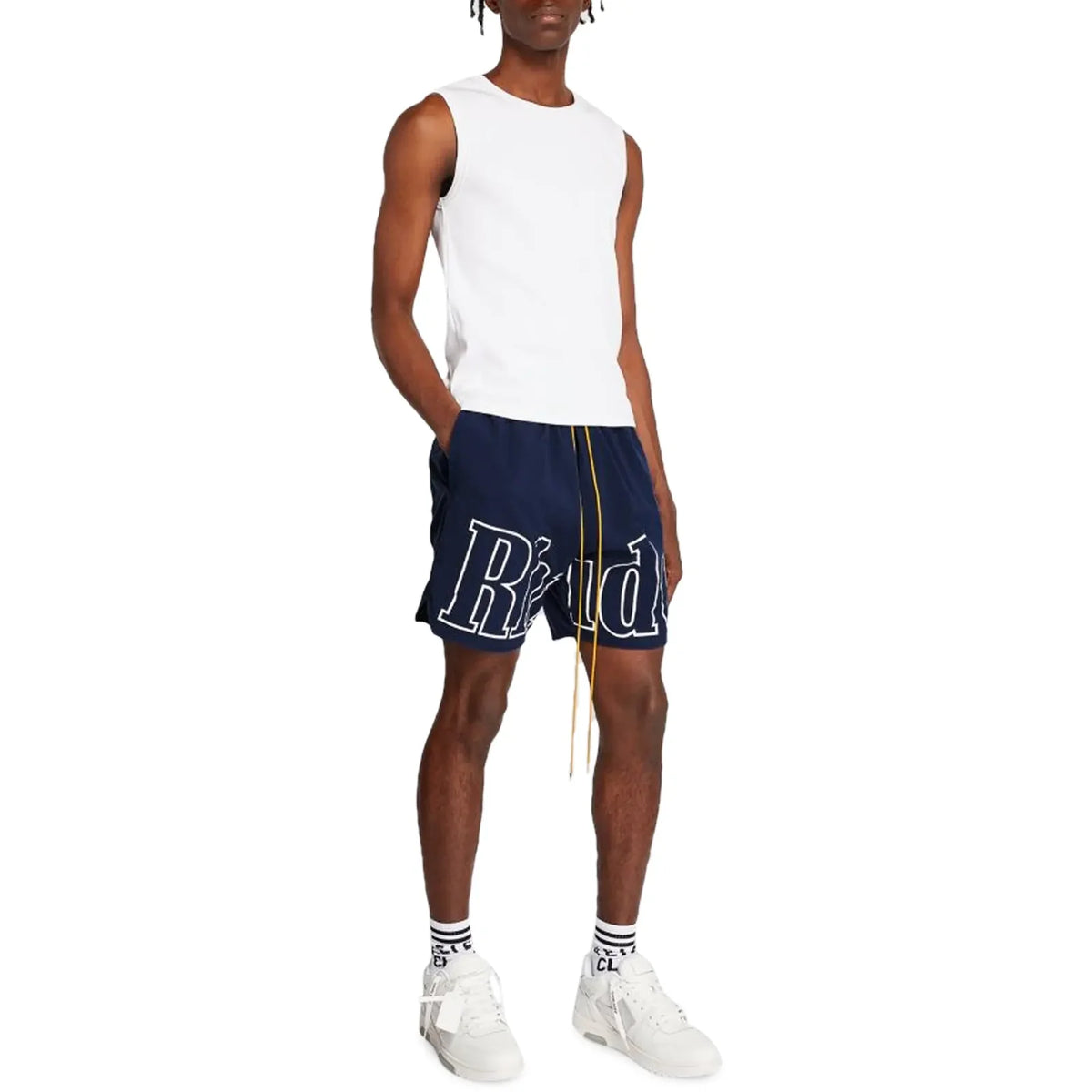 Rhude Navy Blue Swim Shorts