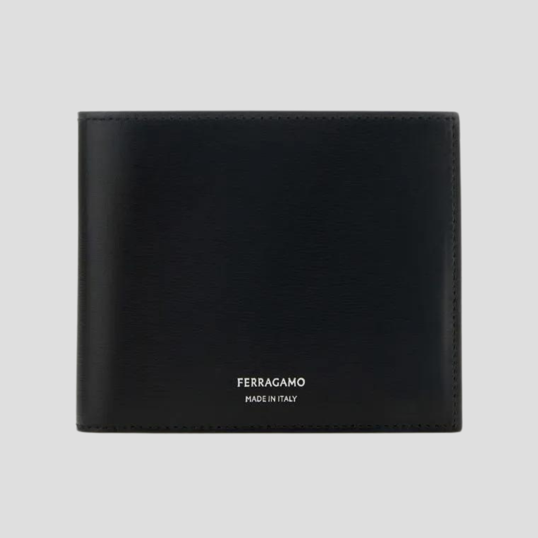 Salvatore Ferragamo Black Leather  Wallet