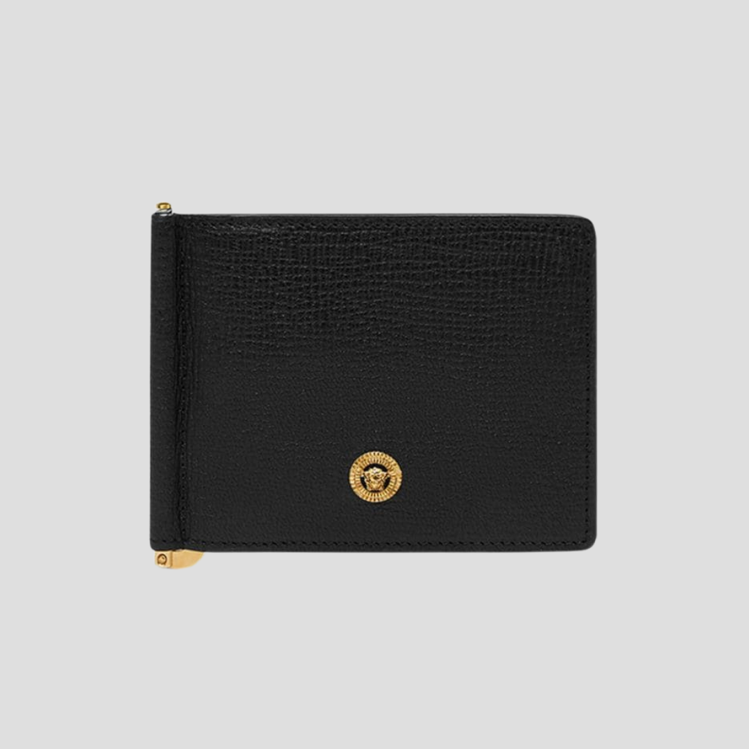 Versace Black Medusa Clip Wallet