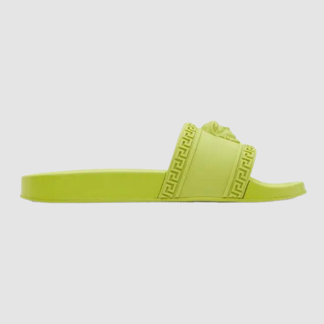 Versace Green Palazzo Slides