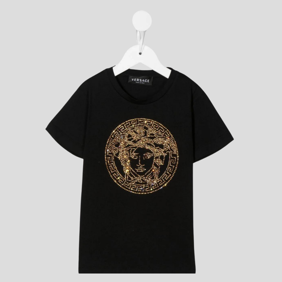 Kids Black Medusa T-Shirt