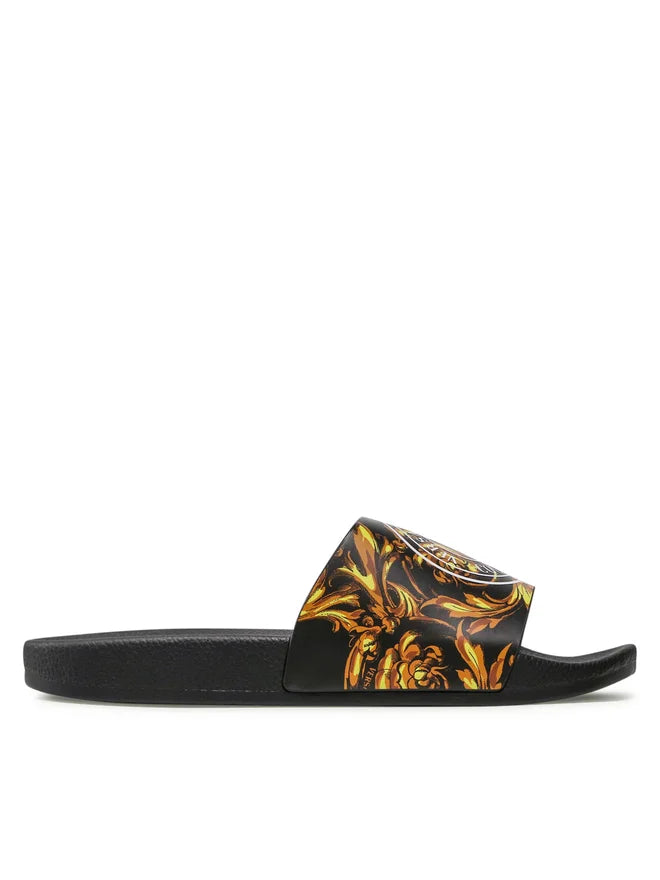 Versace Jeans Couture Black Slides