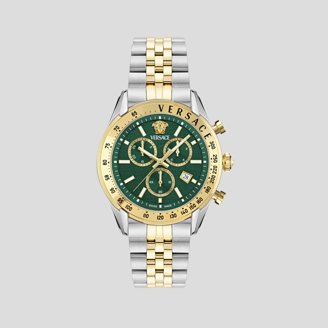 Versace Two-tone Chrono Master Bracelet Watch