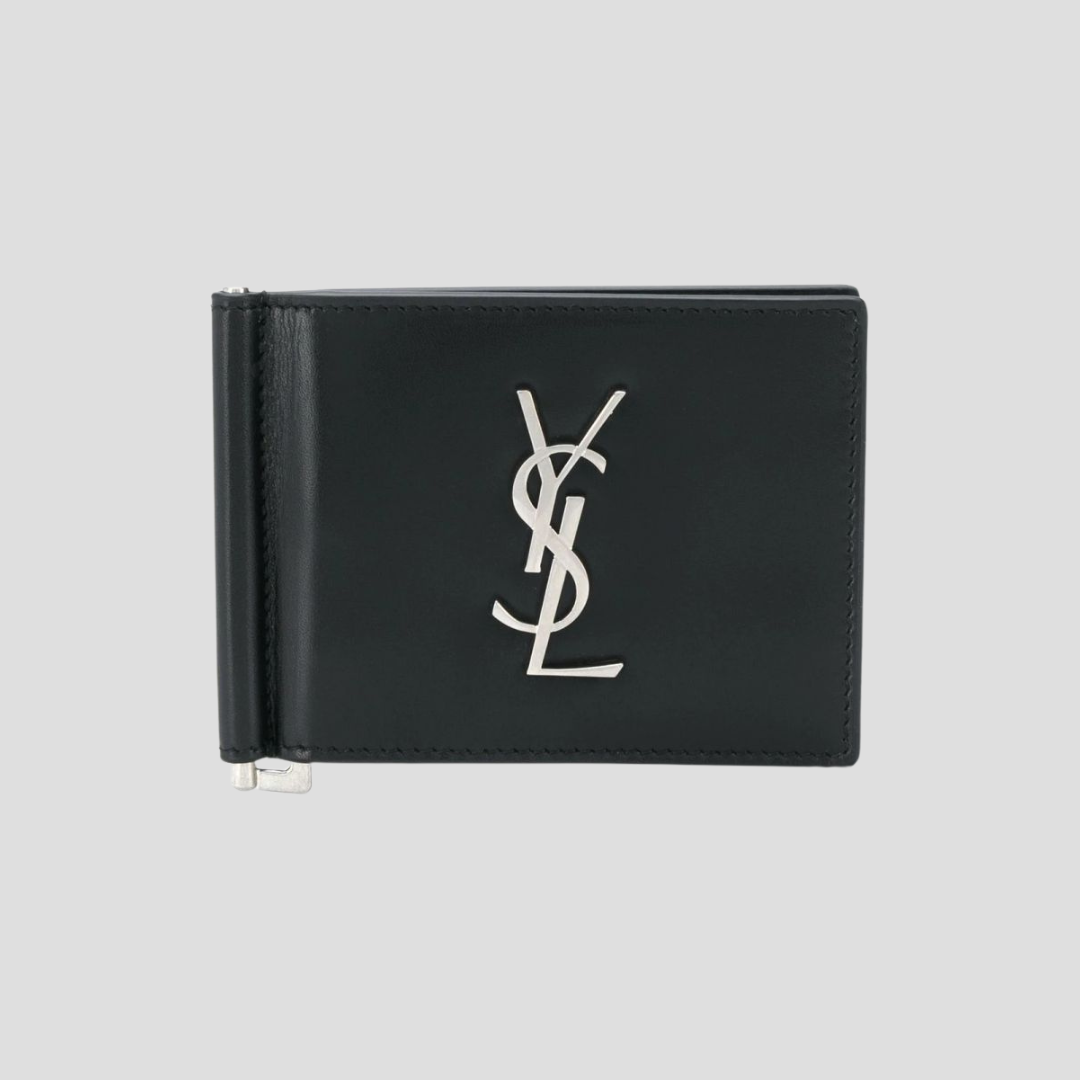 Yves Saint Laurent Black Monogram Wallet