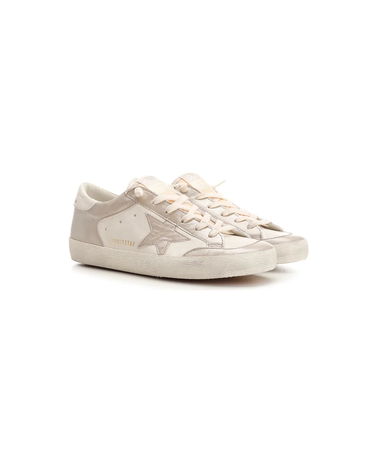 Golden Goose White Sand Super-Star Sneakers