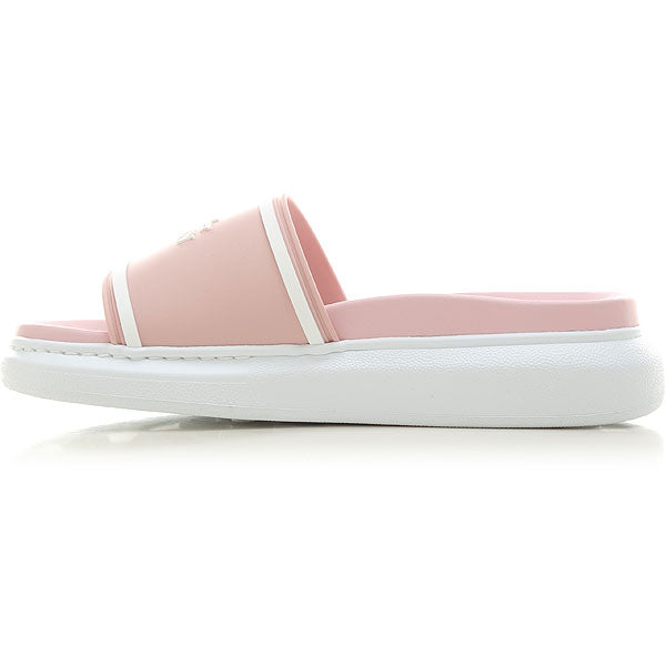 Alexander McQueen Pink Oversized Hybrid Slides