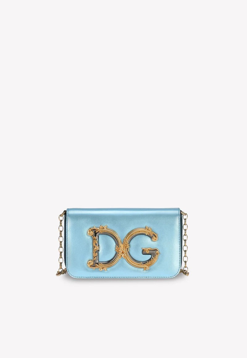 Dolce & Gabbana Blue DG Girls Clutch Bag