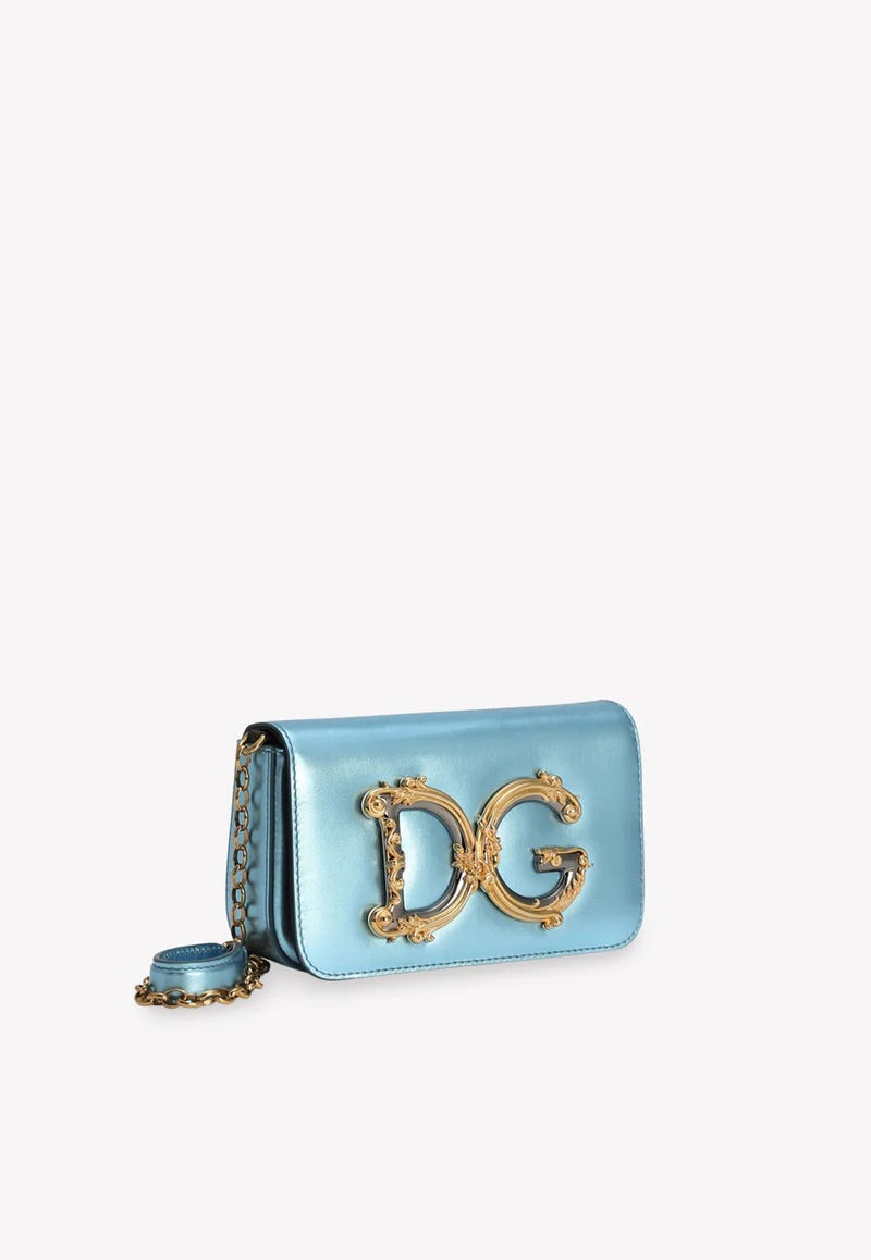 Dolce & Gabbana Blue DG Girls Clutch Bag