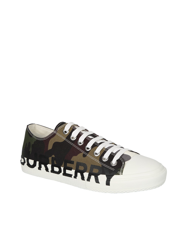 Burberry Camouflage-Print Sneakers