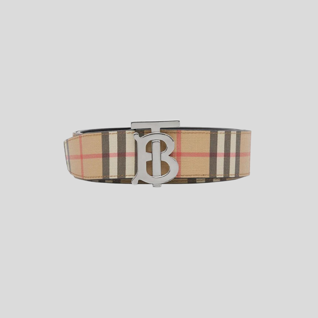 Burberry Multicolor Monogram-Buckle Belt