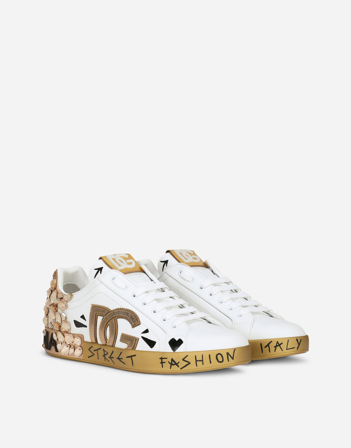 Dolce & Gabbana White Portofino Sneakers