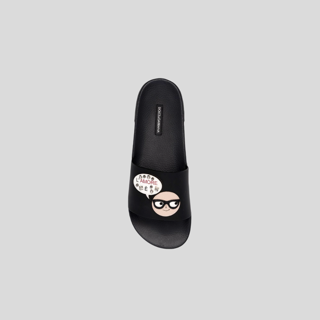 Dolce & Gabbana Black Patch Detailed Slides