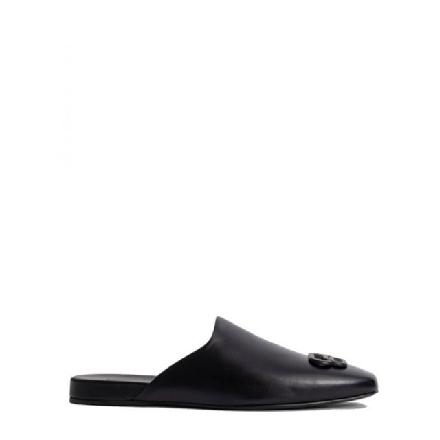 Balenciaga Black BB Men's Mules