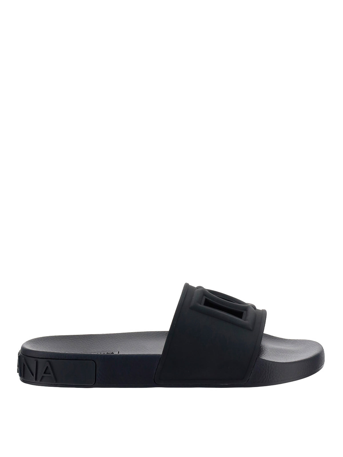 Dolce & Gabbana Black DG Logo Slides