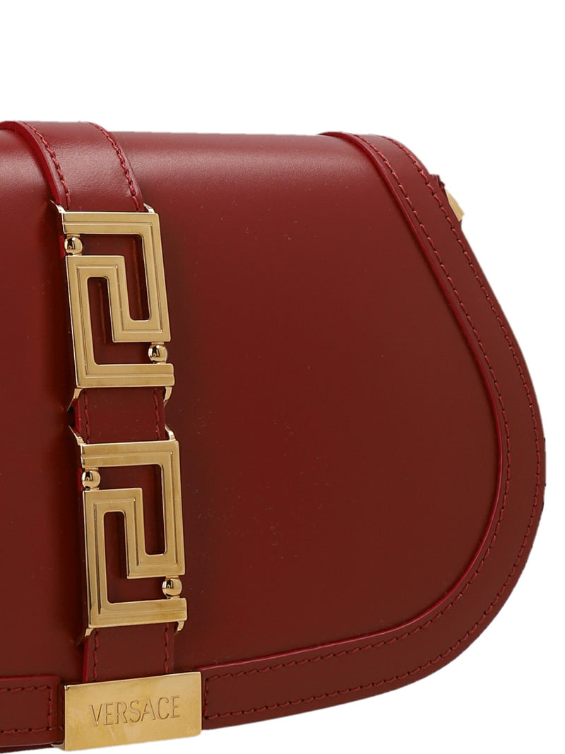 Versace Red Greca Goddess Shoulder Bag