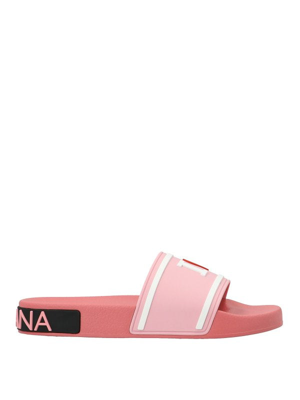 Dolce & Gabbana Pink I Love D&G Slides