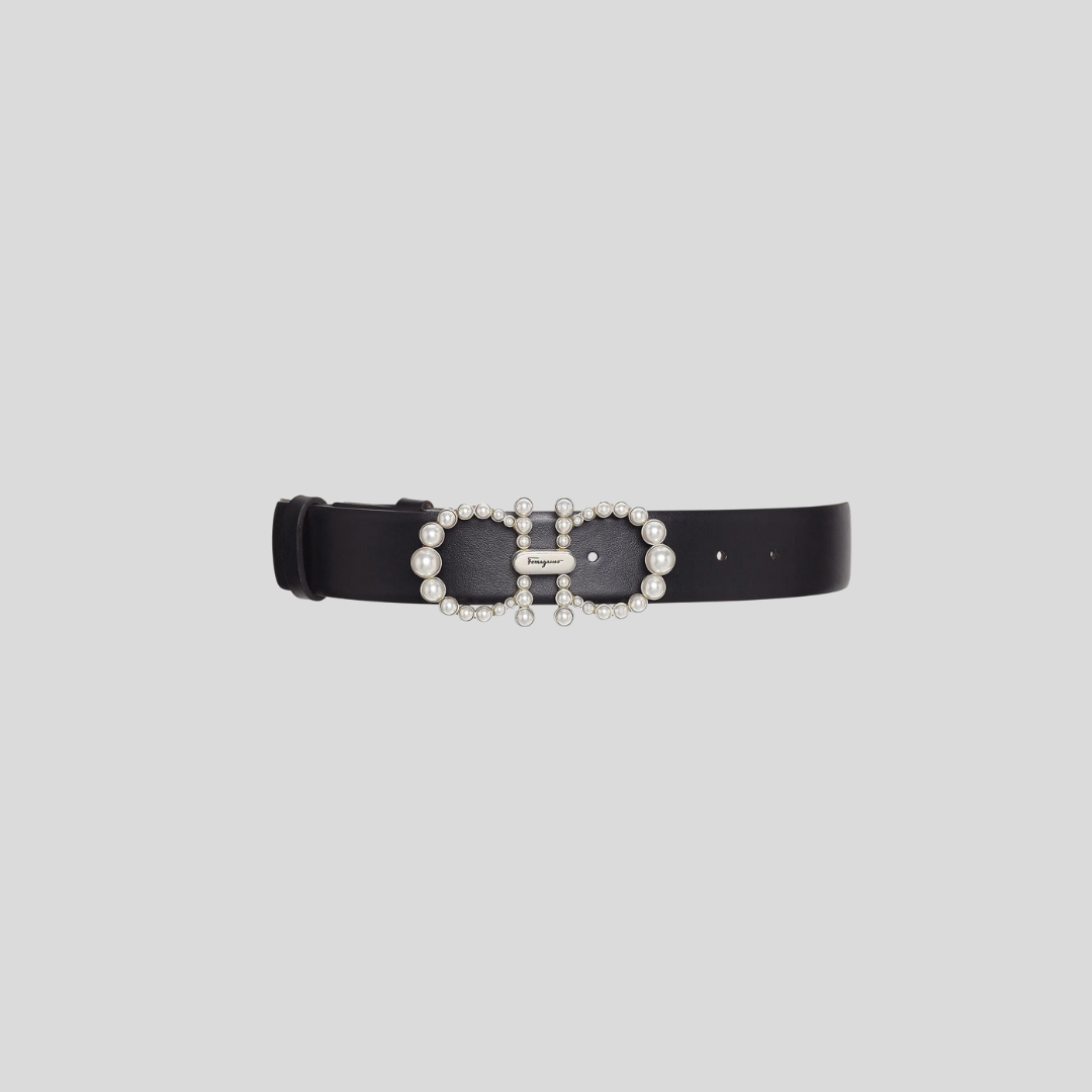 Salvatore Ferragamo Black Lady Belt