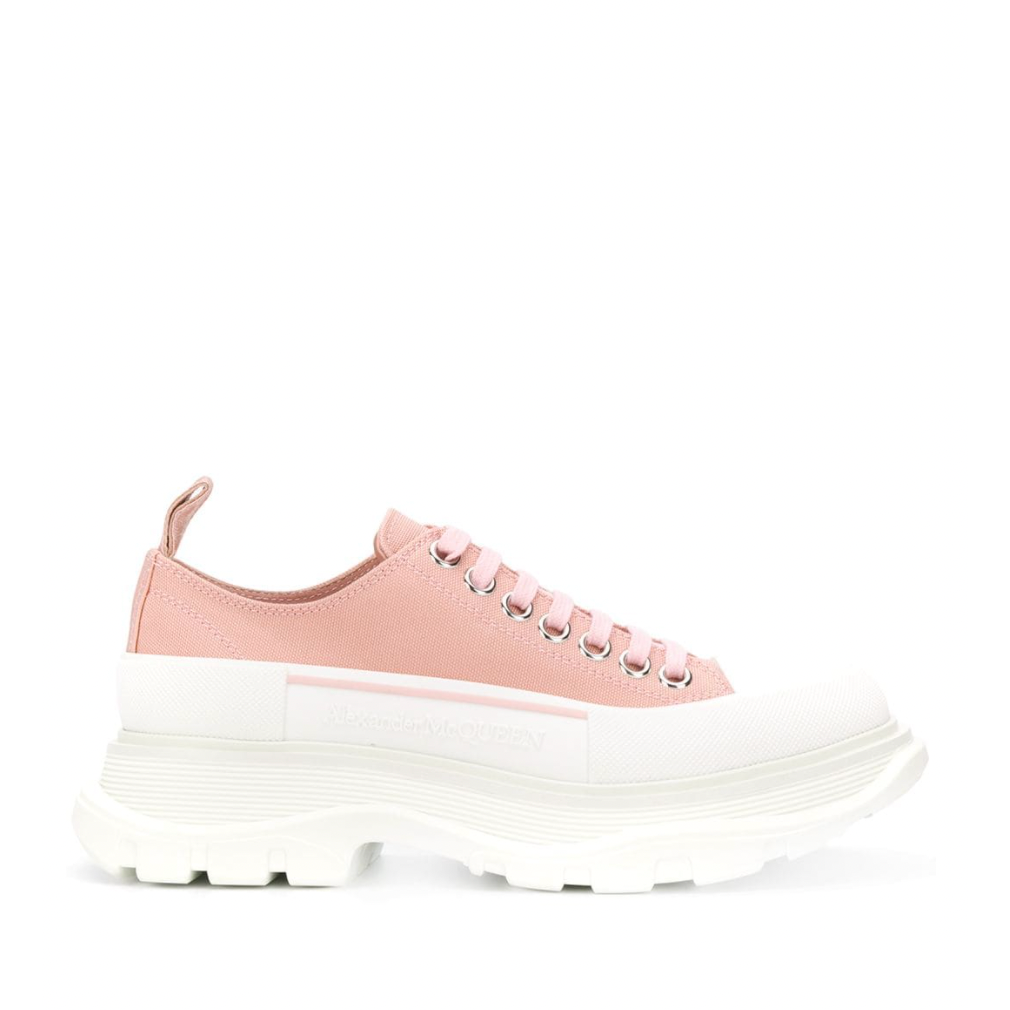 Alexander McQueen Pink Tread Slick Sneakers