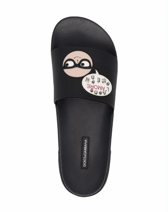 Dolce & Gabbana Black Patch Detailed Slides