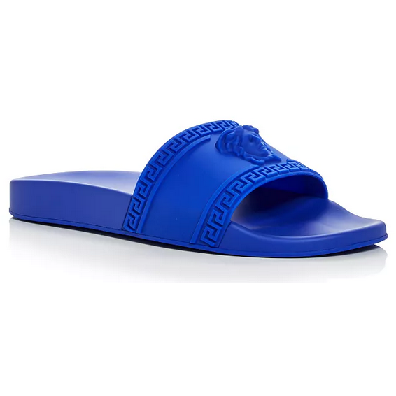 Versace royal blue sliders