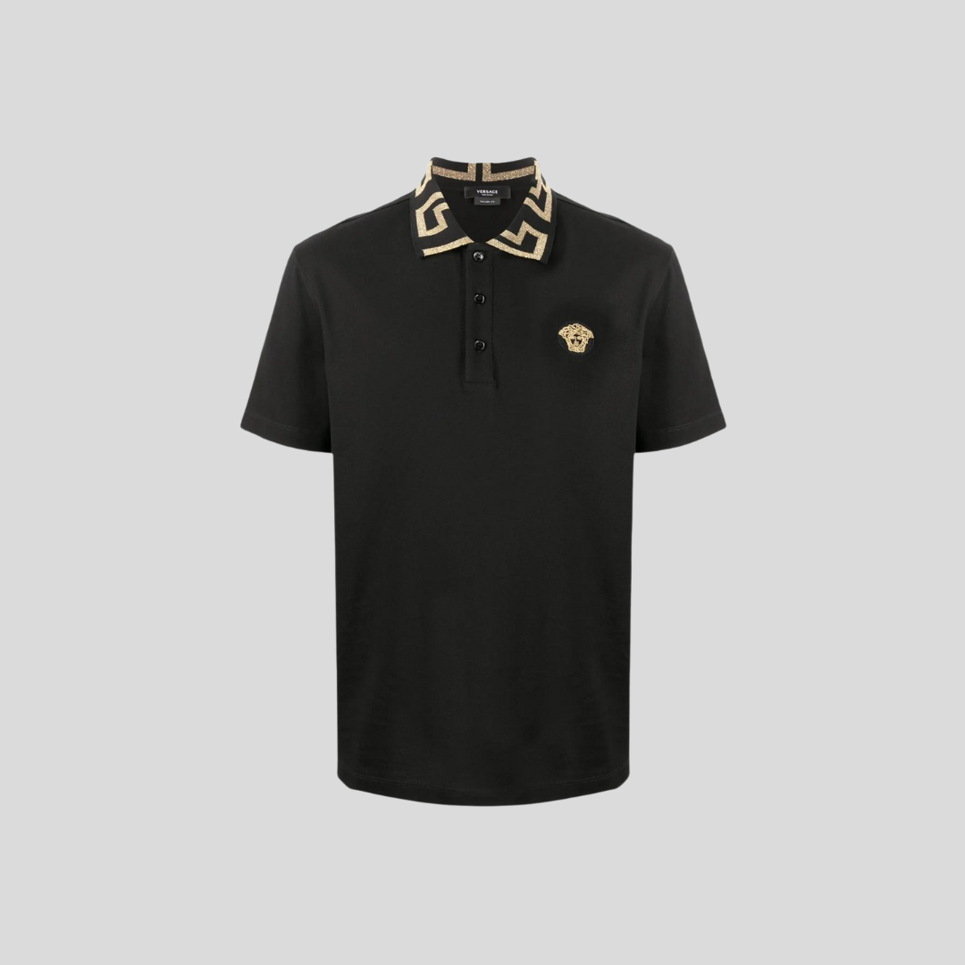 Versace Black Polo Shirt