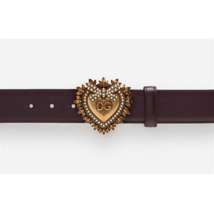 Gabbana Leather Devotion Belt