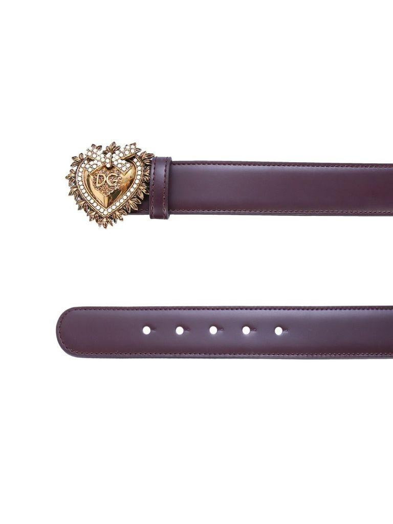 Gabbana Leather Devotion Belt