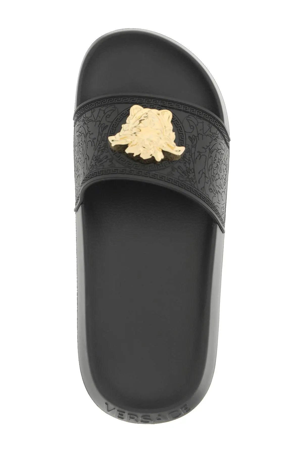 Versace Black Medusa Head Slides