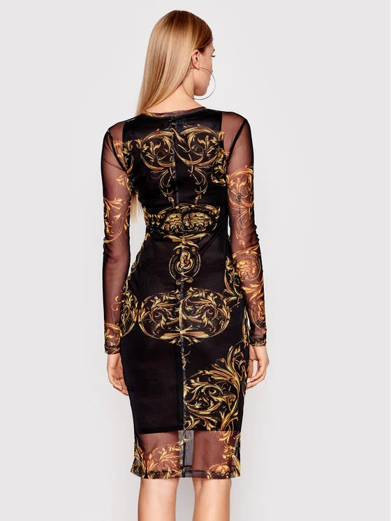 Versace Jeans Couture Black Cocktail Dress